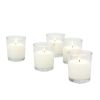 Stonebriar Unscented 1-Wick Filled Glass Votive Candles 24 Pack, White