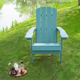 Folding Adirondack Chair Outdoor Wooden Accent Furniture Fire Pit Lounge Chairs for Yard