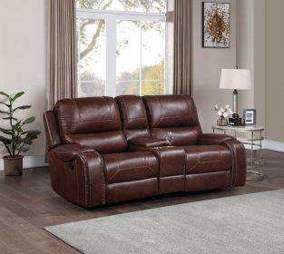 Keily - Manual Reclining Glider Loveseat - Dark Brown