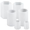 6Pcs Silicone Candle Moulds, Cylindrical Hexagonal Candle Moulds for DIY Aromatherapy Candles, Handmade Soaps, Craft Ornaments