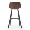 Set of 2 30" Dax Faux Leather Barstool Brown