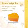 FCMSHAMD Tea Lights - Pack of 36, Premium Beeswax, 0.6 oz Each, 3-4 Hours Burn Time