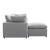 U_STYLE Down Filled Upholstery Convertible Sectional Sofa, L Shaped Couch with Reversible Chaise