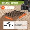 VEVOR Drag Harrow, 4'x5.6' Heavy-Duty Chain Harrow with 69 Teeth, ATV UTV Tractor Attachments Field Drag Mat for Sod Prepping, Seeding Lawns, Landscap