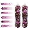 XINAOBAOLUO Pillar Candles 2''x8'' Pink Crosses Deluxe Gift Set of 2