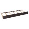 Queen Size Wooden Bed With All-in-One Cabinet, Shelf and Sockets, Espresso