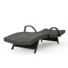 SALEM PE WICKER CHAISE LOUNGE WITH ARM