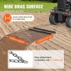 VEVOR Drag Harrow, 4' x 5' ATV Chain Harrow, Q235 Steel UTV Tractor Attachments Field Drag Mat for Landscape Leveling or Sod Prepping, Towable Harrow