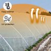 VEVOR Greenhouse Film 8 x 25 ft, Greenhouse Polyethylene Film 6 Mil, Clear Greenhouse Plastic Greenhouse Plastic Film UV Resistant, Polyethylene Film