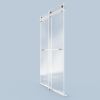 For 56-60 inches *76 inches Frameless Double Sliding Soft-Close Shower Door, 3/8 inches (10mm) Thick SGCC Tempered Glass Door with Explosion-Proof Fil