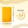 BeeTheLight Beeswax Pillar Candle (2.7" x 3.4") - Smokeless Unscented Candle - 54 Hours Burn Time - Natural & 100% Pure Beeswax Candle - Handmade Deco