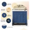 36'' Bathroon Vanity with Resin Sink Combo Set, Modern Freestanding Single Bathroom Cabinet with 6 Drawers & 2 Cabinets, Storage Cabinet for Bathroom,