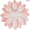 3D Metal Succulent Wall Decor Pink Hand Painted Hanging Metal Flowers Wall Decor for Living Room Bedroom Kitchen Bathroom Flower Wall Art for Indoor O