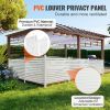 VEVOR 48" W x 48" H Vinyl Privacy Fence Panels, Air Conditioner Fence, Outdoor Privacy Screens for Trash Can, Pool Equipment Enclosure, Privacy Screen