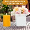 BeeTheLight Beeswax Pillar Candle (2.7" x 3.4") - Smokeless Unscented Candle - 54 Hours Burn Time - Natural & 100% Pure Beeswax Candle - Handmade Deco