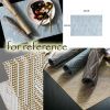 4 Pcs Dining Table Place Mats PVC Placemats Heat Resistant Woven Polyester Kitchen Table Mats 17.7x11.8 inch, Grey