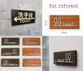 Signpost Department Creative Sign Doorplate Warning Sign Wooden Public Notice Sign Toilet Symbol #2