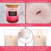 Freesia Scented Candles for Home - Jar Candles 8.4 oz - Wooden Wick Candles - Candles Gifts for Women - Aromatherapy Candles