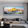 Hand Painted Oil Painting Large Landscape Oil Painting Original Mountain Canvas Painting Abstract Painting Modern Art Acrylic Painting Living Room Hal